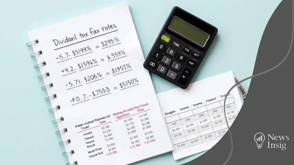 How dividend tax rates work