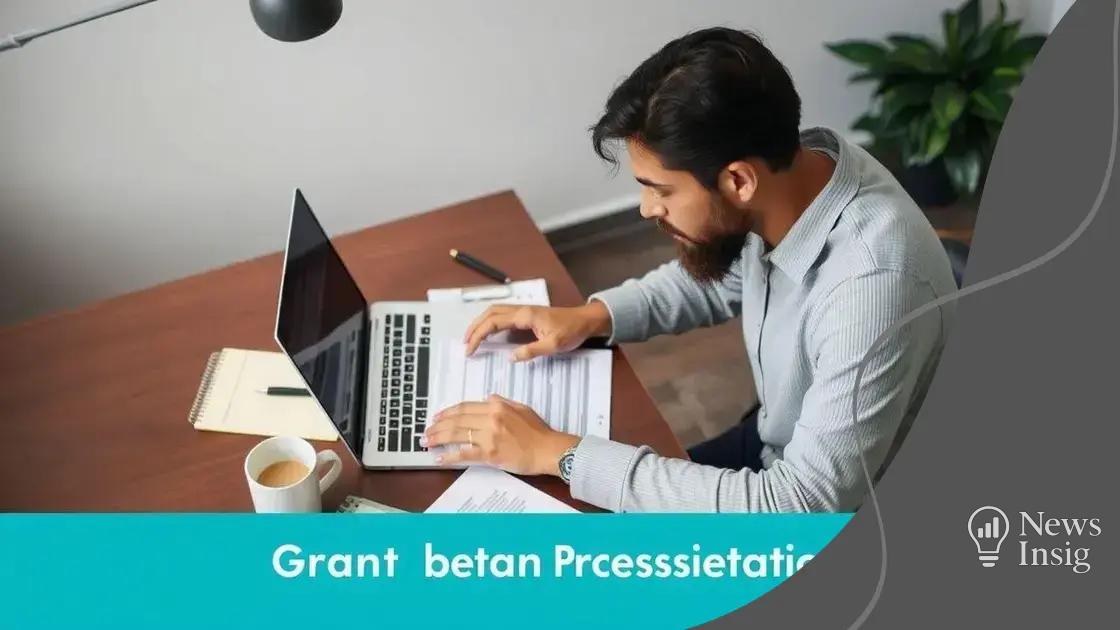 Tips for a successful grant application